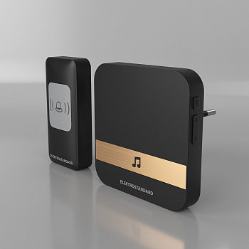 Звонок беспроводной 52M черный IP44 (a047172) Elektrostandard