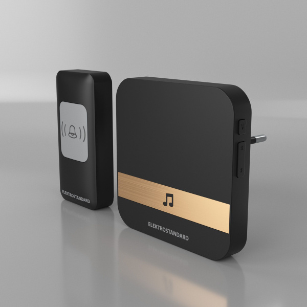 Звонок беспроводной 52M черный IP44 (a047172) Elektrostandard