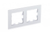 ATLASDESIGN NATURE Рамка универсальная 2-м матовое стекло  белый IP20 Schneider Electric