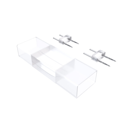 09-22 Коннектор ПВХ для прямого соединения отрезков одноцветного светодиодного неона МИНИ (8*16.5мм), арт. 10-81/82/83/84/85 APEYRON