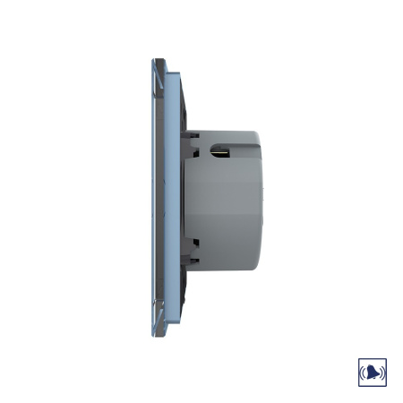 Сенсорный дверной звонок 1 клавиша 1 модуль Синий Livolo