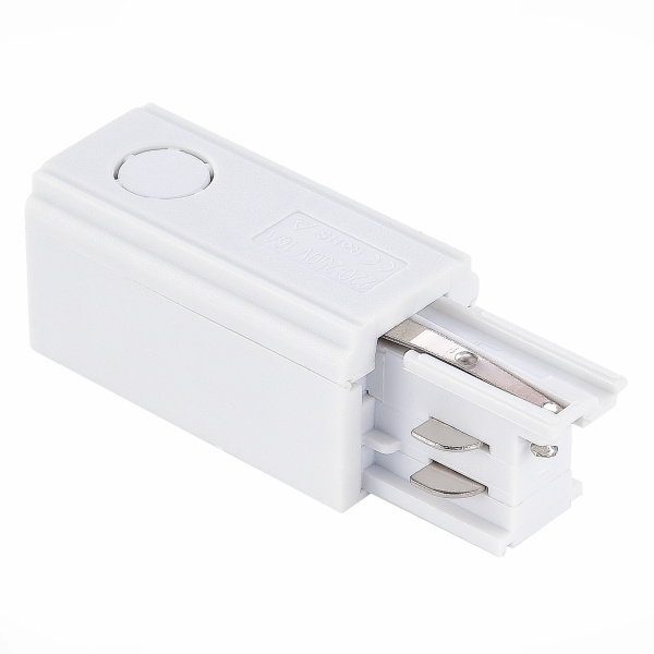 Левый Токоподвод для трехфазного шинопровода Белый ST030.509.10L ST LUCE