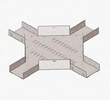 Лоток крестообразный перфорированный КМ 400х100 УТ1,5, оцинкованный лист S1,5