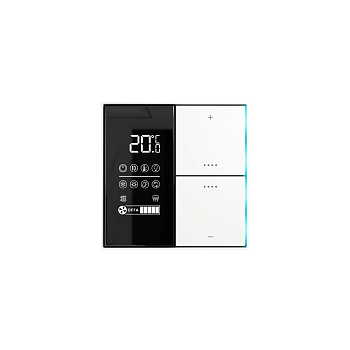 Donel Многофункциональный комнатный термостат KNX,ЖК-экран, встроенный датчик температуры, полярный белый, Cерия DKNX