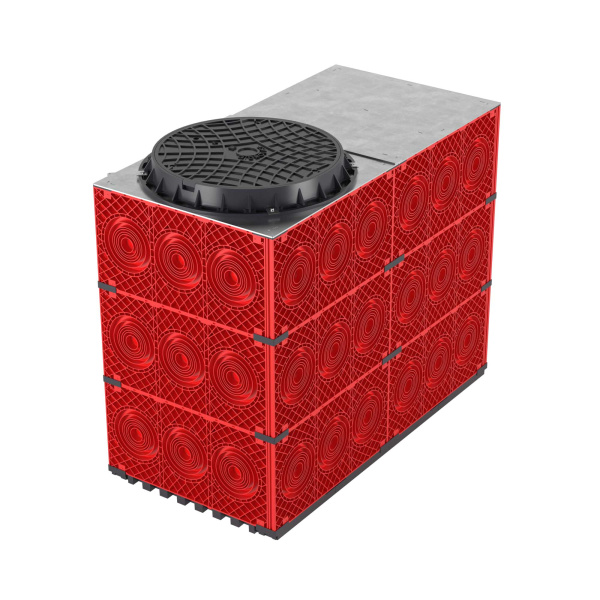 Колодец пластиковый для кабельной канализации с пластиковым люком,1500х750х1125 DKC