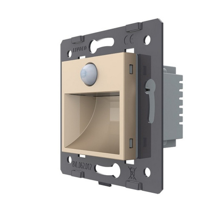 Подсветка лестницы, пола с датчиком движения, цвет золотой (механизм) Livolo