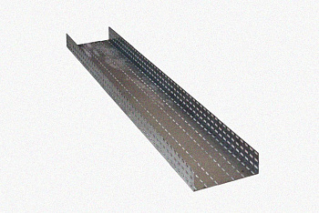 Лоток перфорированный ЛМ 250х100х3000 УТ1,5, оцинкованный лист, S1,5