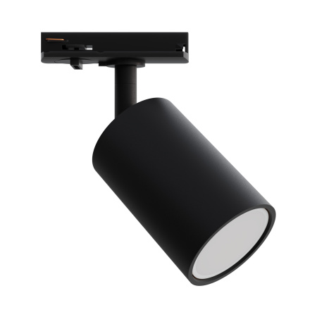 16-72 Светильник трековый, однофазный, под лампу, 230В/50Гц, GU10, max 15Вт, IP20, Φ56х85х136мм, черный, пластик, с адаптером, лампа в комплект не вхо