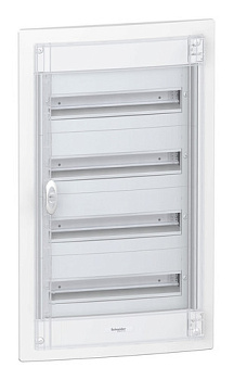 Щит распределительный встраиваемый Pragma ЩРв-72M пластиковый белый прозрачная дверь IP40 Schneider Electric