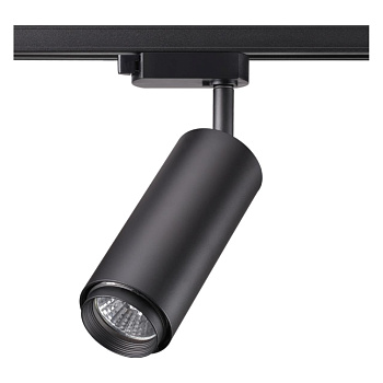 Св-к трековый однофазный IP20 GU10 50W 220V PIPE черный C NOVOTECH