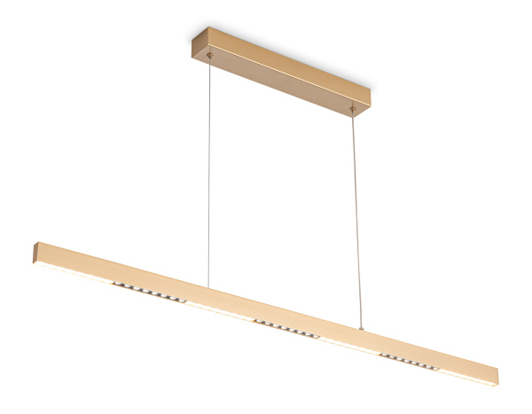 Светильник подвесной светодиодный FL5833 GD золото 25W 3000K/4200K/6400K 1037*17.5*750 (без ПДУ) Ambrella Light