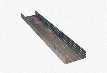 Лоток перфорированный ЛМ 400х80х3000 УТ1,5, оцинкованный лист S1,0