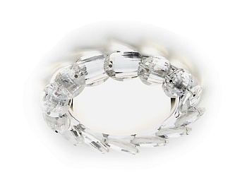 Встраиваемый точечный светильник G201 CL/CH хром/прозрачный GX53 Ambrella Light