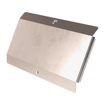 Крышка угла вертикального внешнего 90 градусов Стандарт INOX (AISI 409) 500 Промрукав