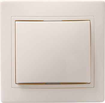 Выключатель 1-клавишный ВС10-1-0-ККм 10А КВАРТА кремовый IEK