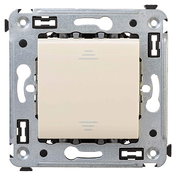 Выключатель одноклавишный в стену, "Avanti", "Ванильная дымка" DKC