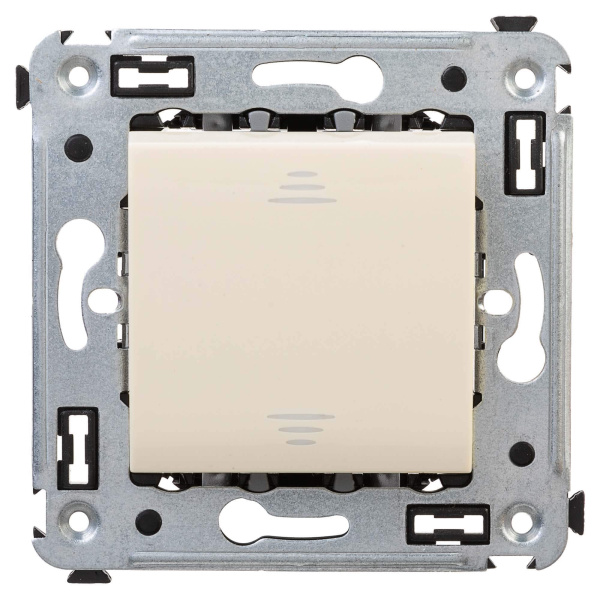Выключатель одноклавишный в стену, "Avanti", "Ванильная дымка" DKC