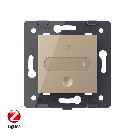 Регулятор вытяжки ZigBee, цвет золотой (механизм) Livolo