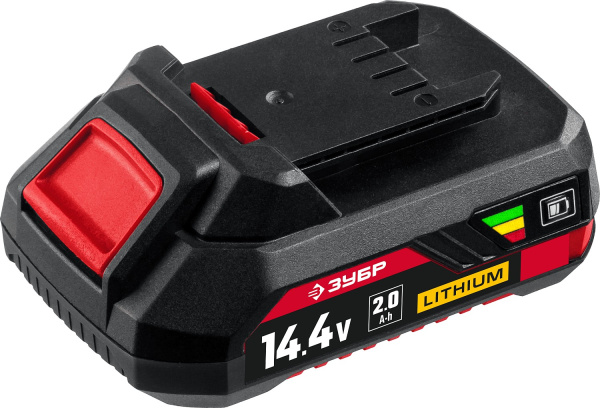 14.4В, Li-Ion, 2Ач, тип С1, аккумуляторная батарея. АКБ-С1-14-2 ЗУБР