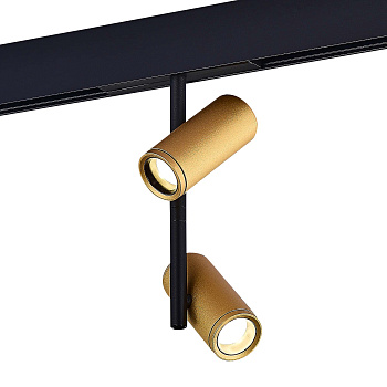 Магнитный трековый светильник Золотистый LED 1*16Вт 4000К 1 250Lm Ra>90 36° IP20 D45xH240 48В ST808.246.16 ST LUCE