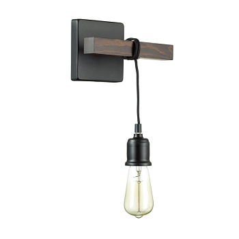 Бра E27 1*60W 220V KLAUS черный LUMION