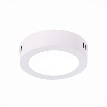 Светильник настенно-потолочный Белый LED 1*6Вт 3000К 330Lm Ra80 120° IP20 D110xH28 90-265В ST112.532.06 ST LUCE