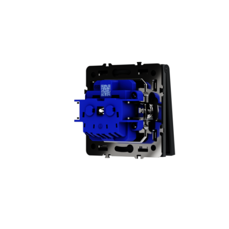 Розетка встраиваемая Voltum S70 с заземлением, защитными шторками и крышкой 16А, (графит)