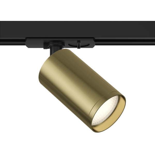 Светильник трековый 1*GU10 10Вт Черный и Латунь IP20 Focus S TR020-1-GU10-BBS Technical