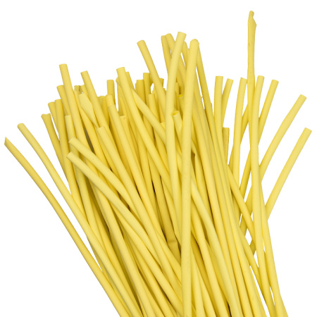 Термоусаживаемая трубка ТУТ нг 8/4 желтая в отрезках по 1м PROxima EKF