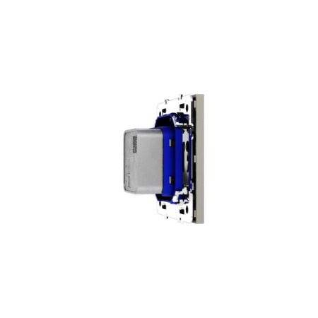 Розетка телевизионная встраиваемая Voltum S70 оконечная TV+SAT, (шелк)