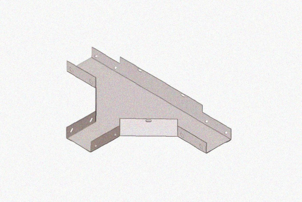 Лоток тройниковый глухой ОТГ 200х200 У3, окрашенный, S1,5