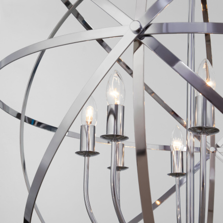 Подвесная люстра 8*E14 40Вт хром IP20 Santi (60139/8 хром) Eurosvet