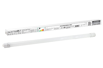 Лампа светодиодная НЛ-Т8-10 Вт-230 В-4000 К–G13, 600 мм, матовая, стекло, непов. Народная TDM