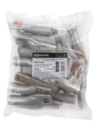 Наконечник кабельный алюмомедный под опрессовку ТАМ 120-12-14 TDM