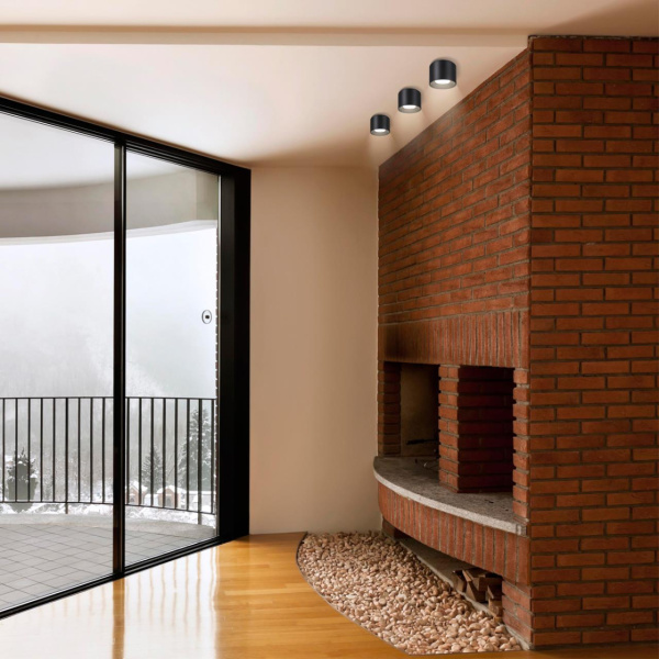 Св-к накл.IP20 LED 4000K 15W 200-260V RECTE черный NOVOTECH