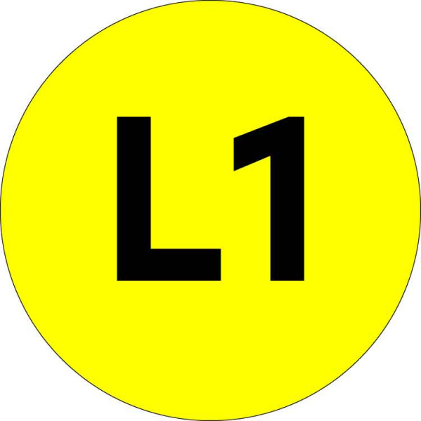 Наклейка "L1" d=20мм PROxima EKF Наклейка "L1" d=20мм PROxima EKF