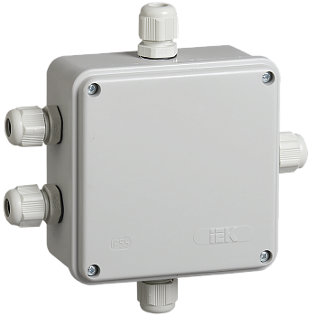 Коробка распаячная КМ41330 для открытой проводки 100х100х50мм IP55 IEK