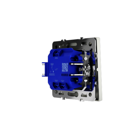 Проходной переключатель встраиваемый Voltum S70 одноклавишный 10А, (сталь)