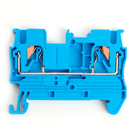 Зажим пружинный, 2-проводной проходной ЗНИ - 2,5, JXB PT 2,5, серый LD572-2-25 STEKKER