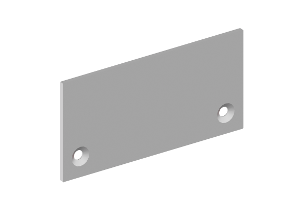 Donel Боковая глухая заглушка для профиля DN18513 Цвет:Анодированное серебро,Серия:DN8ALE