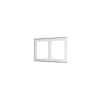 Рамка пластиковая Voltum S70 на 2 поста, (белый глянцевый)