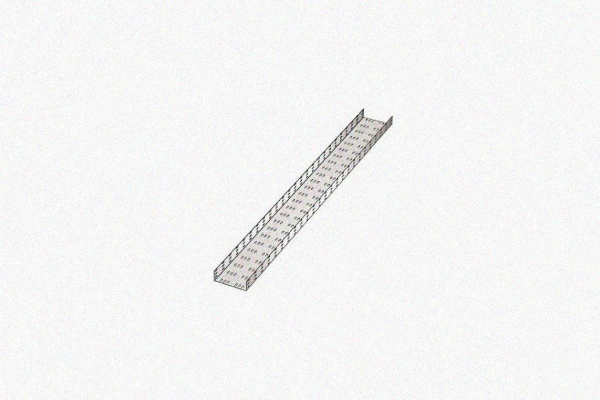 Лоток замковый перфорированный ЛМЗ 100х60х3000 УТ1,5, оцинкованный лист, S1,5