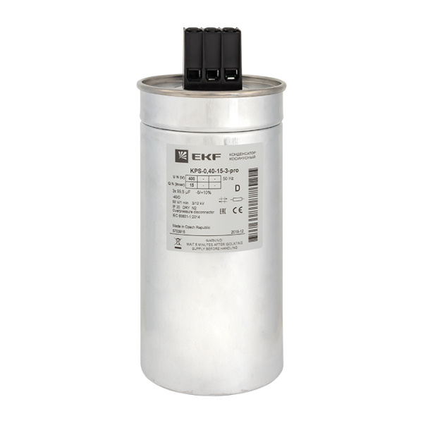 Конденсатор косинусный КПС-0,4-20-3 PRO EKF