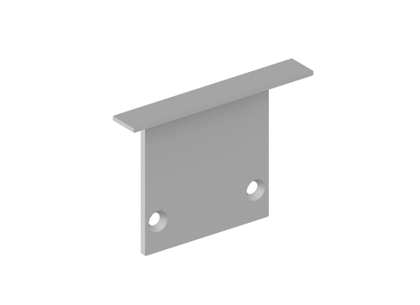 Donel Боковая глухая заглушка для профиля DN18502 Цвет:Анодированное серебро,Серия:DN8ALE