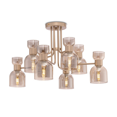 Люстра 8*E14 40Вт Матовое Золото IP20 Isla FR5094PL-08G Freya