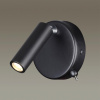 Бра с выкл.LED 3W 3000K 330Лм 220V CHASE черный LUMION