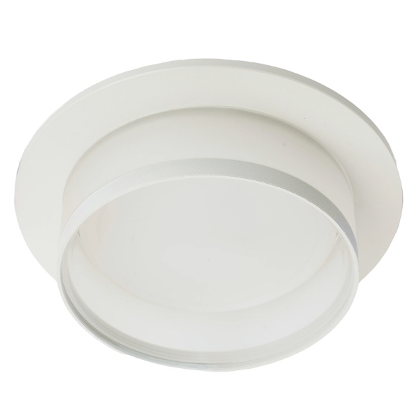 Светильник потолочный встраиваемый, 15W 230V GX53, белый, круг, без лампы, DL500 Feron