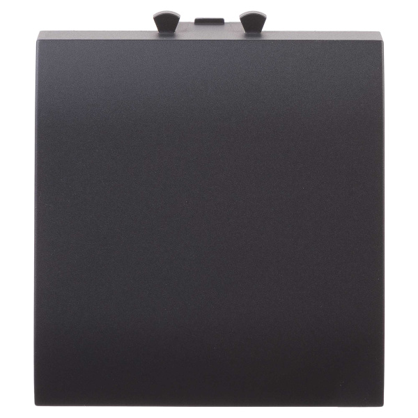 Вывод кабеля модульный "Avanti", "Черный матовый", 2 модуля DKC