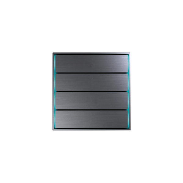 Donel Сенсорный кнопочный модуль KNX, 4 группы, космический серый. Серия устройств: DKNX