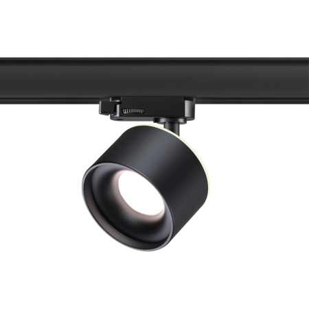 Трехф.трек.св-к с перекл.цв.темп.IP20 LED 3000К/4000К/6000К 12W вниз+3W вверх черн GIRO NOVOTECH